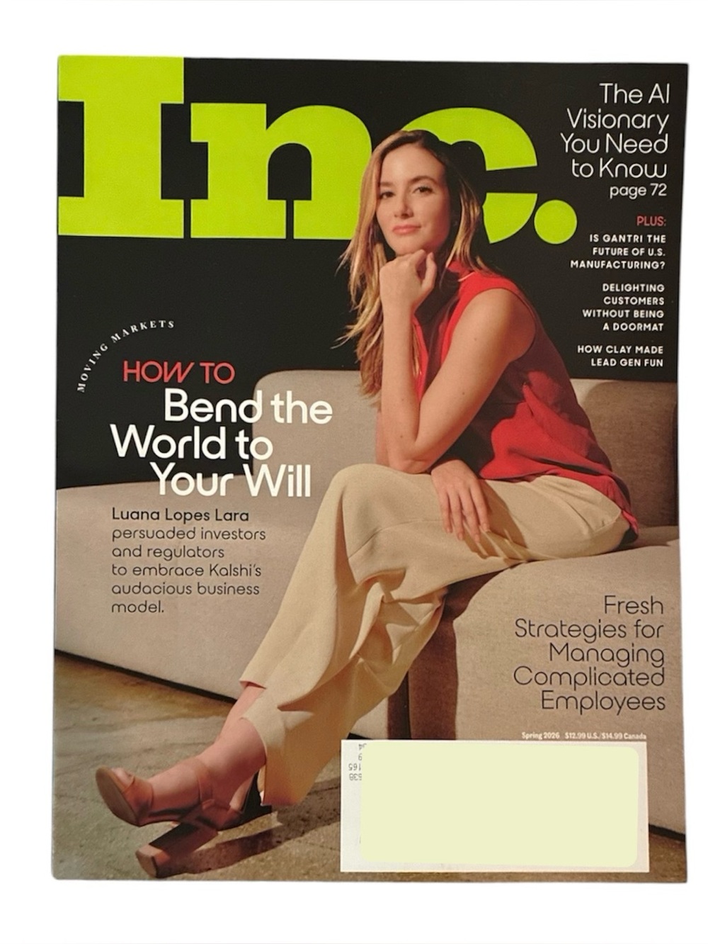 Inc. Magazine Spring 2026 Luana Lopes Lara Bend The World To Your Will